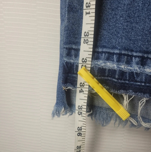 KanCan High Rise Distressed Raw Hem Skinny Jeans KC8419D cut 5937 - Picture 3 of 11